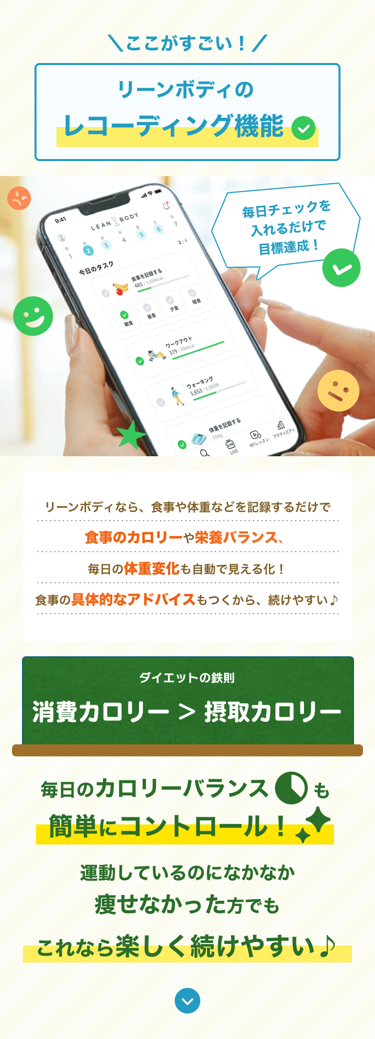 ここがすごい！リーンボディのレコーディング機能